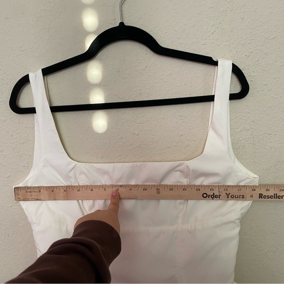 HOUSE OF CB 'Florianne' Ivory Bow Mini Dress size Large in Longer Version - Picture 14 of 15